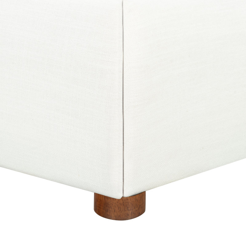 Callahan Upholstered Bed, Twin, Oatmeal Boucle