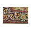 Kashmir Silk Oriental Area Rug in Red/Green