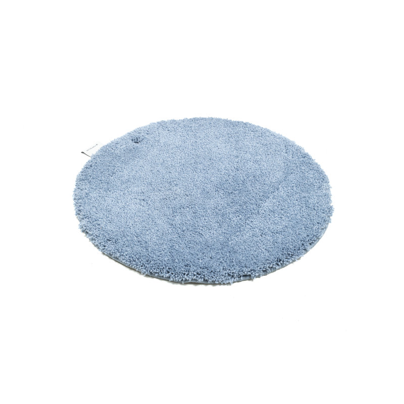 Circle Bath Rug, 90cm, Light blue