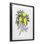 «Lemons & Flowers», reproduction d'art rétro encadrée sous verre, design par Cecilia Battaini