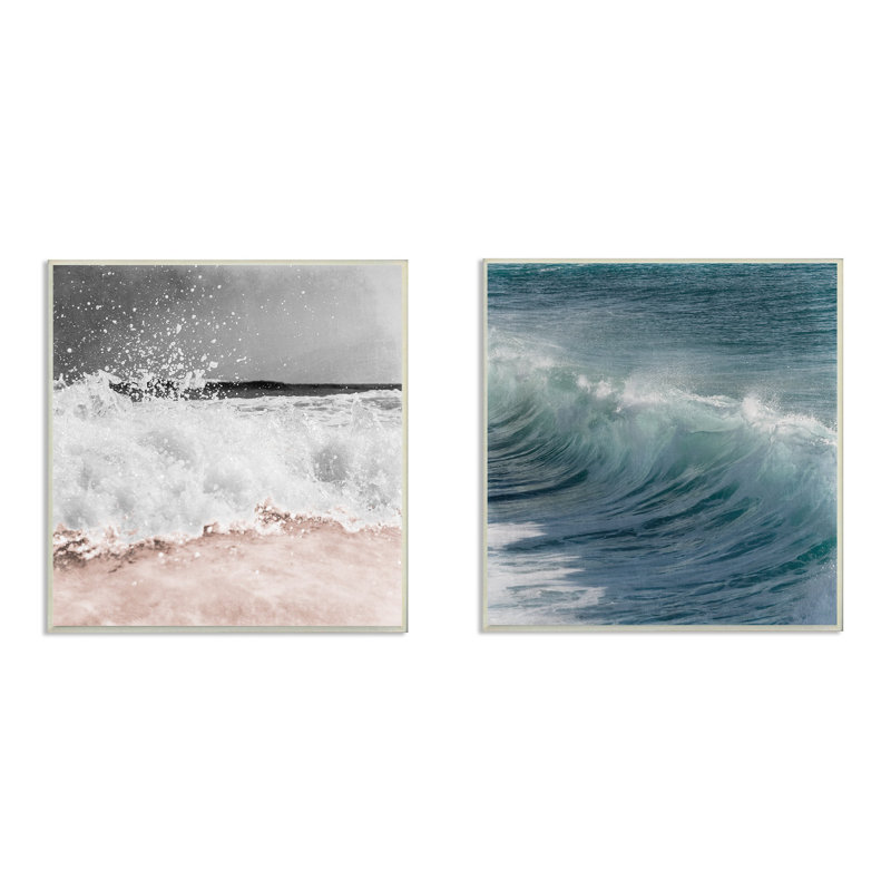 «Ocean Waves and Motion», reproduction de photo, H 12 po x l 12 po x P 0,5 po, Plaque murale