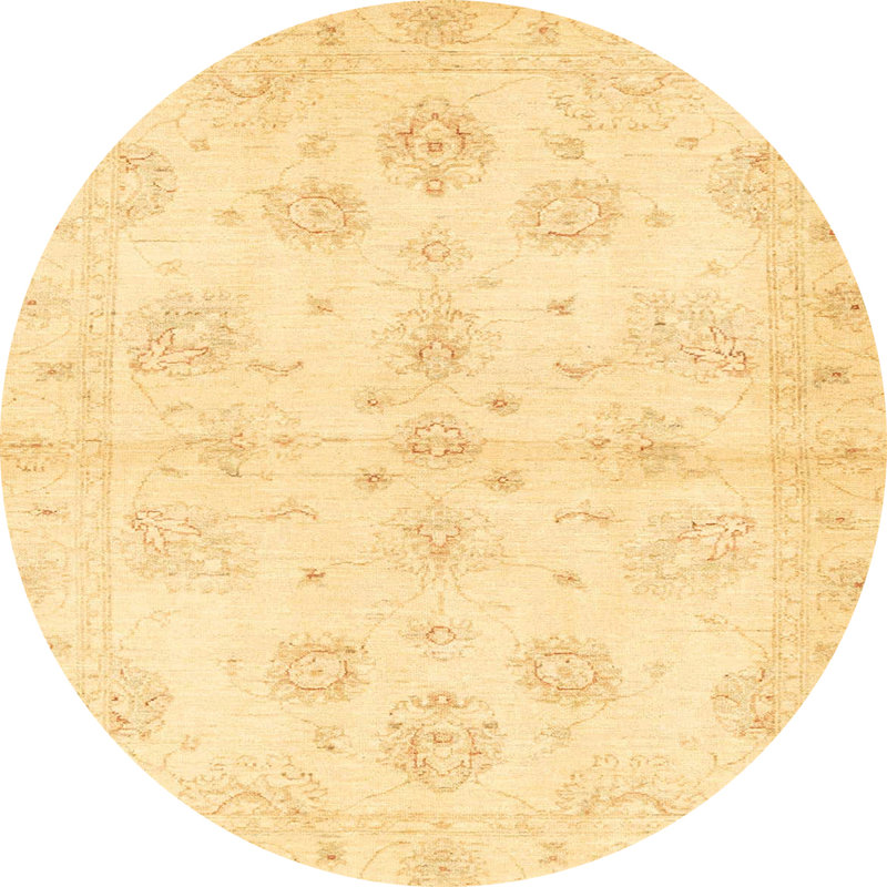 Tapis abstrait moderne 3925, Rond 8 pi
