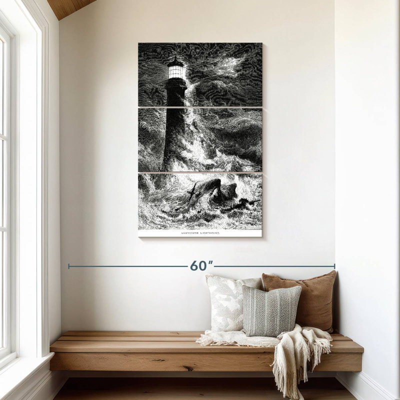 Lighthouse In Storm