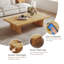 Table basse rectangulaire en bois de style minimaliste moderne de 119 cm, idéale pour le salon.-7585007-18942232
