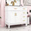 Meuble-lavabo chic 36 po avec lavabo en céramique, armoire à fermeture douce et 4 tiroirs-1580771999