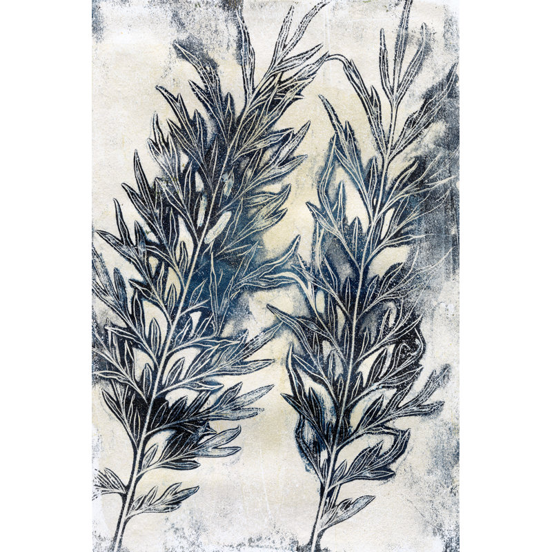 «Presence Of Nature I» par Lila Bramma - peinture sur toile tendue, H 18 po x l 12 po