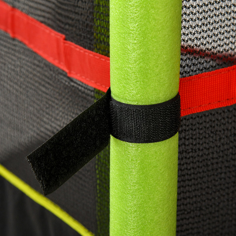 Trampoline Outsunny 5 pi pour enfants avec filet, conception sans ressort pour une sécurité et un rebond accrus, idéal pour une utilisation intérieure et extérieure