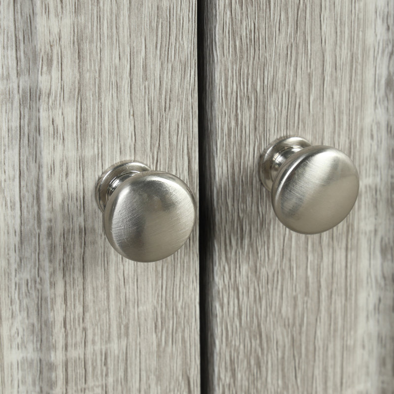 Armoire de rangement en chêne avec tablettes réglables, Chêne gris