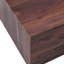  Table basse rectangulaire en bois aggloméré avec finition grain de noyer, 39,3 po x 23,6 po x 12 po, noyer