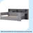 Wooden Full Size Daybed With Storage Shelves, Multi-Functional Bed With Two Storage Drawers And Study Desk, Antique White-110702350-113340276