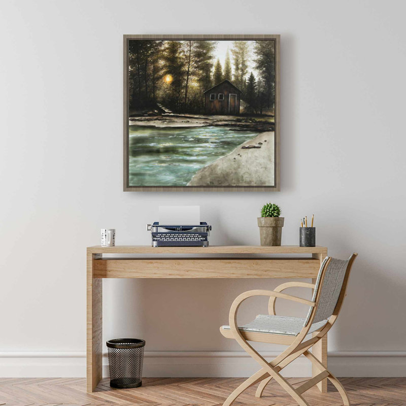 Chalet rustique en toile forêt | Arbres, paysages, décoration intérieure