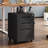 3 Drawer File Cabinet, Mobile File Cabinet with Lock on Wheels, Letter/Legal Size, Fully Assembled.-61886316