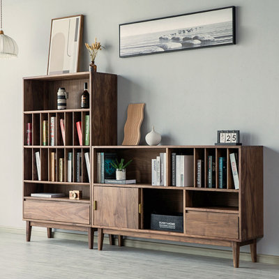 Unique design of solid wood bookcase