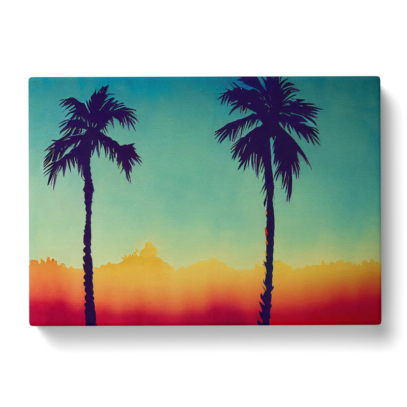 Majestic Palm Trees - Wrapped Canvas, 40cm H x 60cm W x 3cm D
