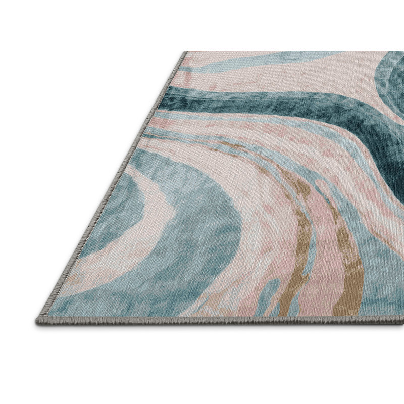 Tapis gris lavable à la machine, Rectangle 8 pi x 10 pi