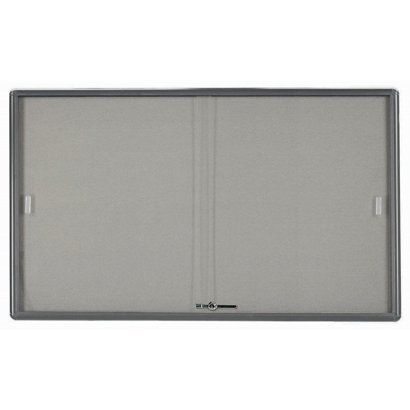 Tableau d’affichage à fixation murale radius design, Tissu bourgogne, Bourgogne, H 36 po x l 60 po
