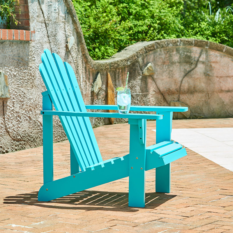 Westport Outdoor Adirondack Chair, Aqua