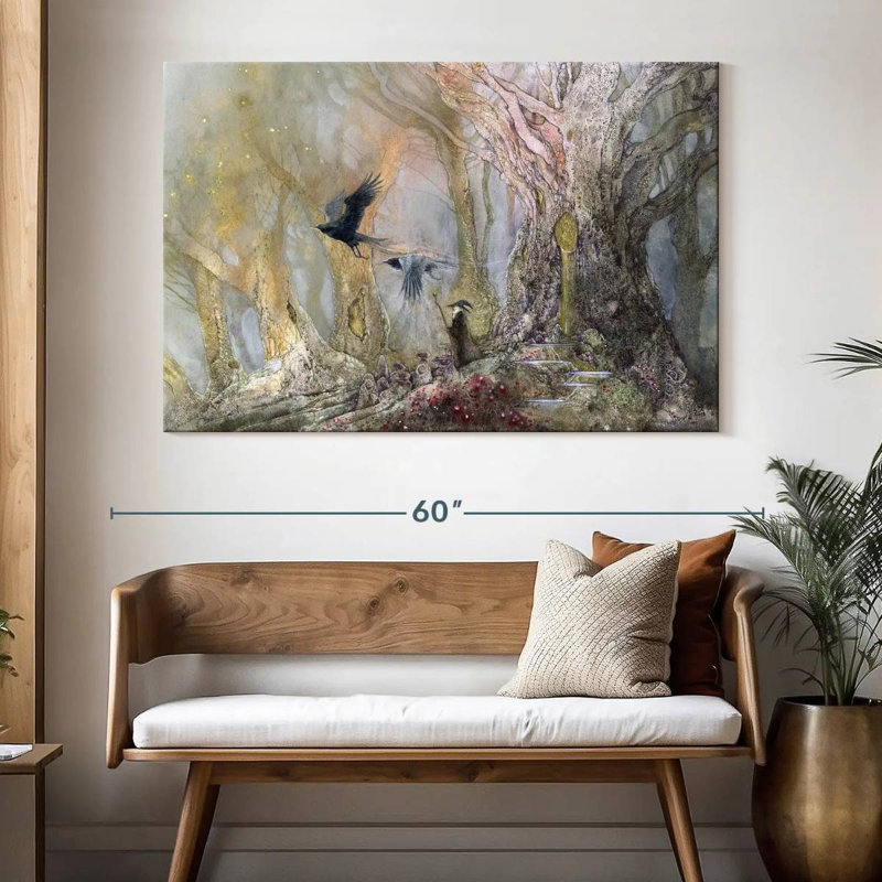 Kelan Raven God, 34" H x 51" W