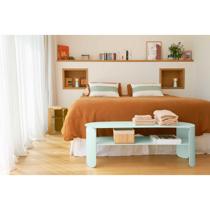 BeBop Outdoor Round Side Table, Latte Beige