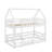 Twin Over Twin House Bunk Bed With Fence-265397678