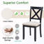 Ensemble de 4 chaises de salle à manger avec siège rembourré-278800672-278800673