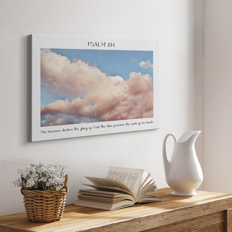 Psalm 19:1 -Gallery Wrapped Cavas, 24" H x 36" W