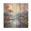 «Mystical Lakes Charm», art mural en bois sur bois de pin naturel-1622816091