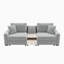 Modular Large Size Upholstered Sofa with Storage Armrest and Centre Console for Living Room-129493497-129493500