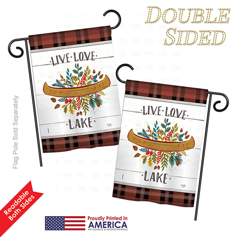 Double Sided 18.5'' H x 13'' W Polyester Garden Flag
