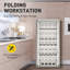 48 po x 24 po Table de travail pliante en acier inoxydable pour la cuisine commerciale, le restaurant et le garage