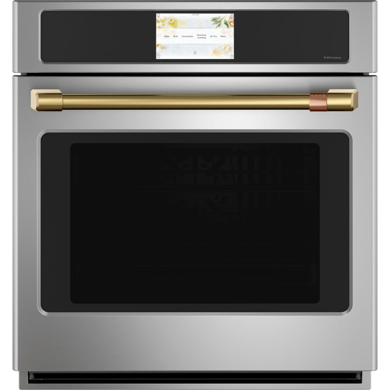 30" Single Wall Oven Handle Kit, 2'' H X 27'' W X 2'' D, Brushed Brass