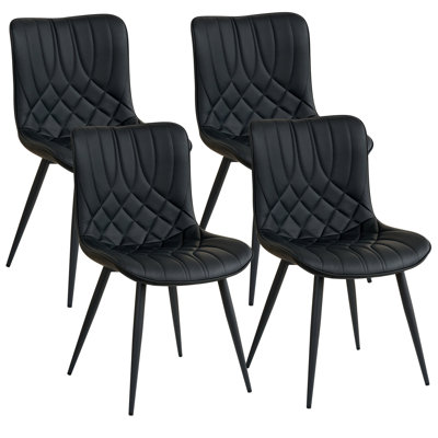 44cm H Cotton Upholstered Metal Side Chair