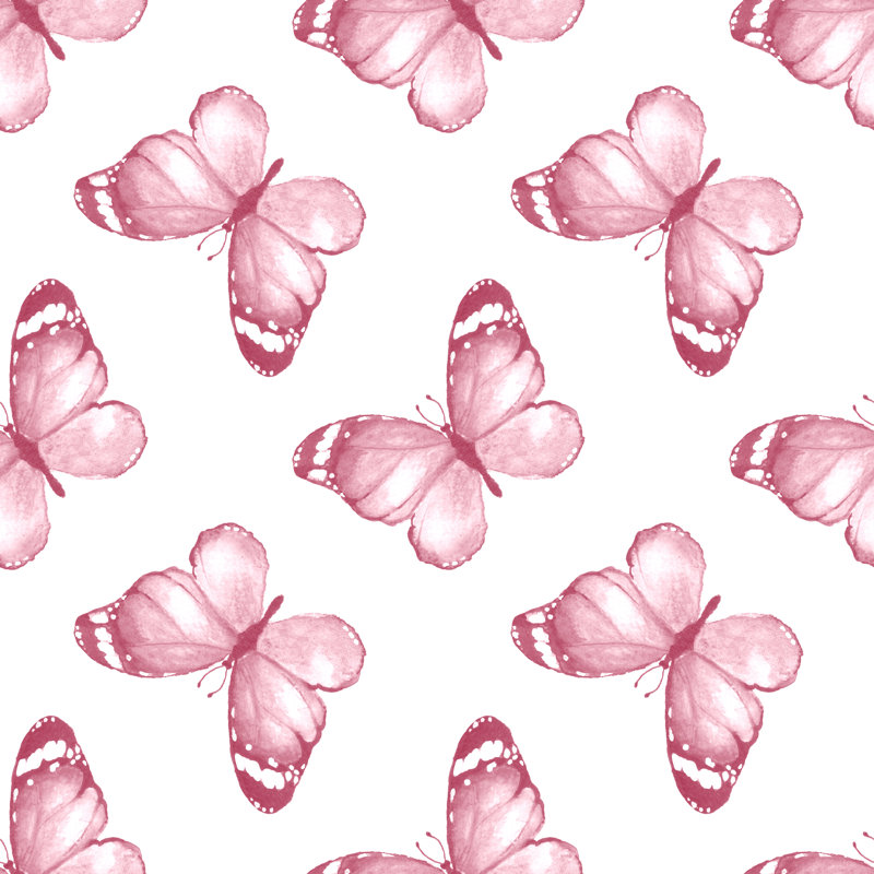 Motif papillon par Ogri, H 30 po x l 30 po