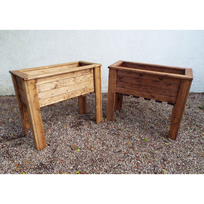 Ferguson Handmade Wood Raised Trough, 72 x 82 x 41
