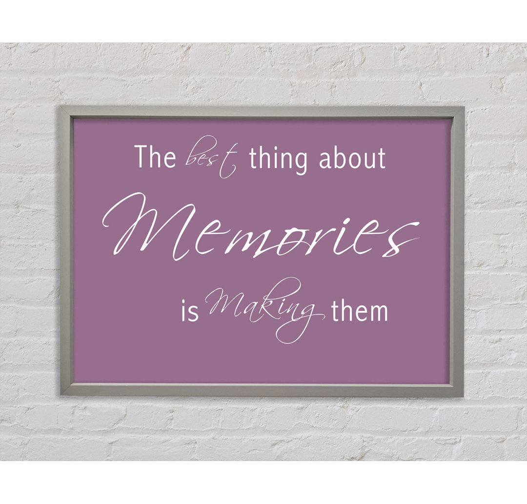 The Best Thing About Memories 2 Dusty Pink - Druck