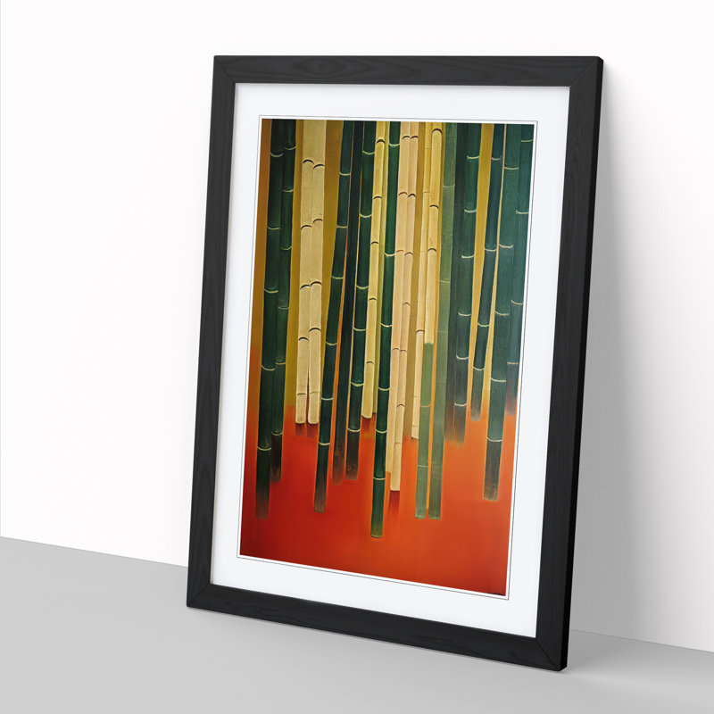 Bamboo Forest Vol.1 - Single Picture Frame Print, Black, 64cm H x 46cm W