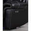 ENCORE SOFA NOIR DOUBLE PUISSANCE AVEC CHARGEUR SANS FIL DDT, GEL CUIR CLAIR ET USB SUR INTERRUPTEUR