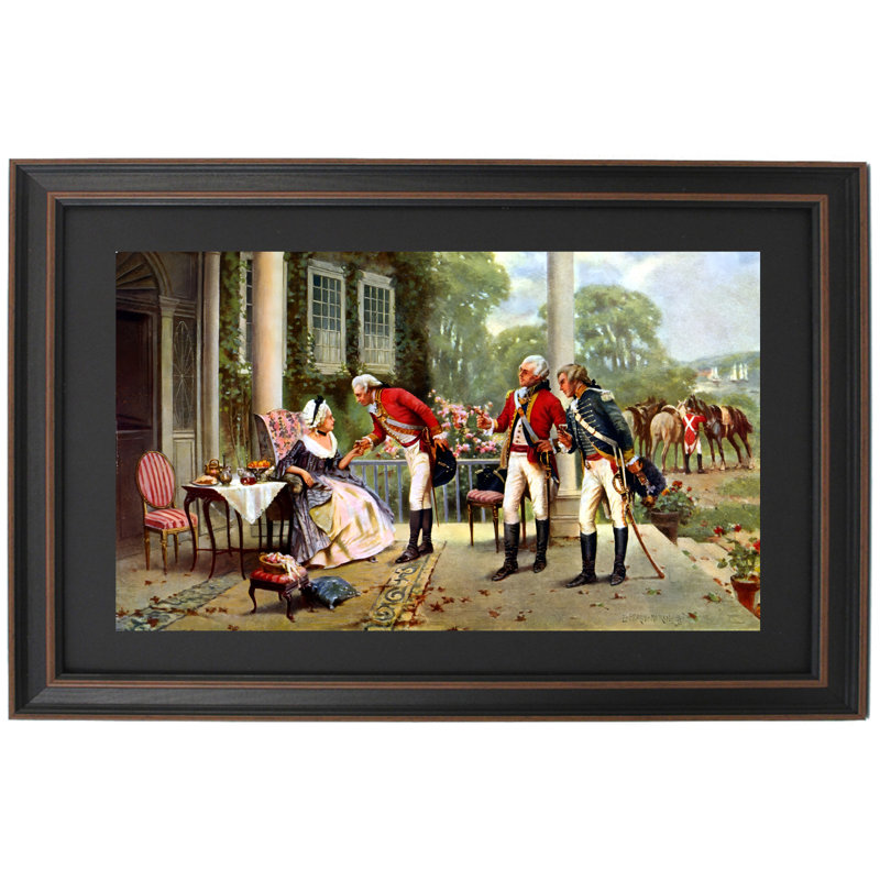 Encadrée par la stratégie de madame Murray par Edward Percy Moran, H 25 po x l 24 po