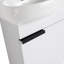 Meuble-lavabo à fermeture en douceur avec lavabo, 16 pouces pour petite salle de bain-604413515-604413512