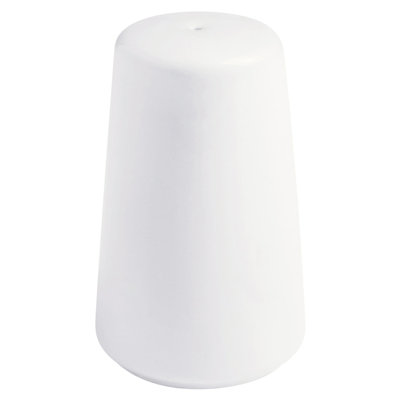 G.E.T. High-Strength Porcelain Pepper Shaker, 2.5 Ounce, White (Set of 12)