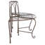 Abia Wrought Iron Outdoor Tree Bench-1349465076