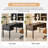 Hoai 55''W Transitional Fluted Simple Assembly Desk with Charging Station and Cable Management-1138859367