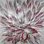 Toile à fleurs rouges et grises | Élégante décoration intérieure-119863805