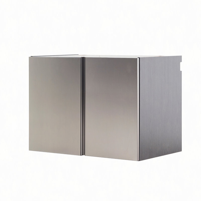 Nova Series Wood Base Door Wall Mounted Garage Cabinet In Metallic Grey