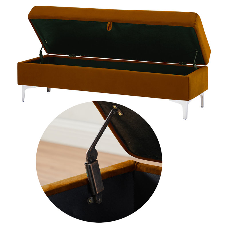 Velvet Ottoman, Camel