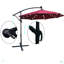 Parasol de terrasse à éclairage solaire à DEL 10 pi avec parasol et manivelle 10 pi avec parasol et manivelle pour terrasse de jardin-757367116