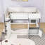 Lit mezzanine avec armoires de rangement-1241430029