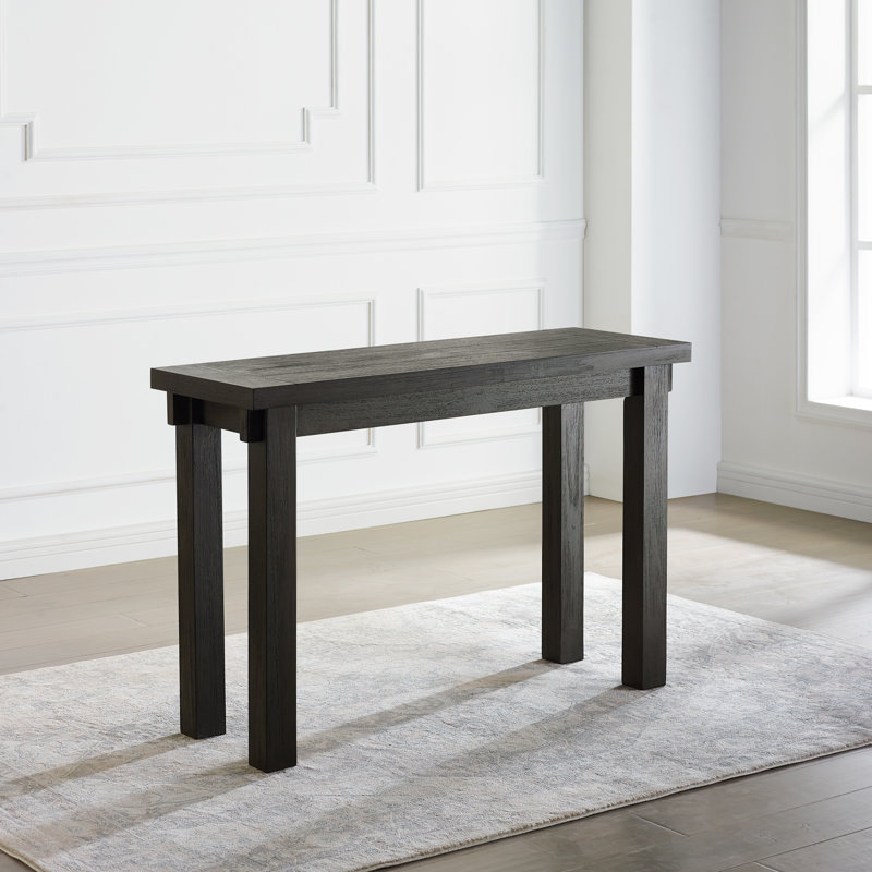 Lamartine 112cm Solid Wood Console Table, Black