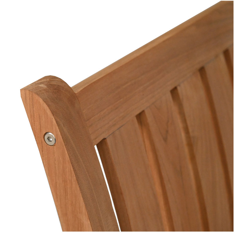 Teak Wood Abaco Outdoor Patio Dining Side Chair