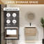 Petit meuble-lavabo 24 "avec design flottant-1834551560